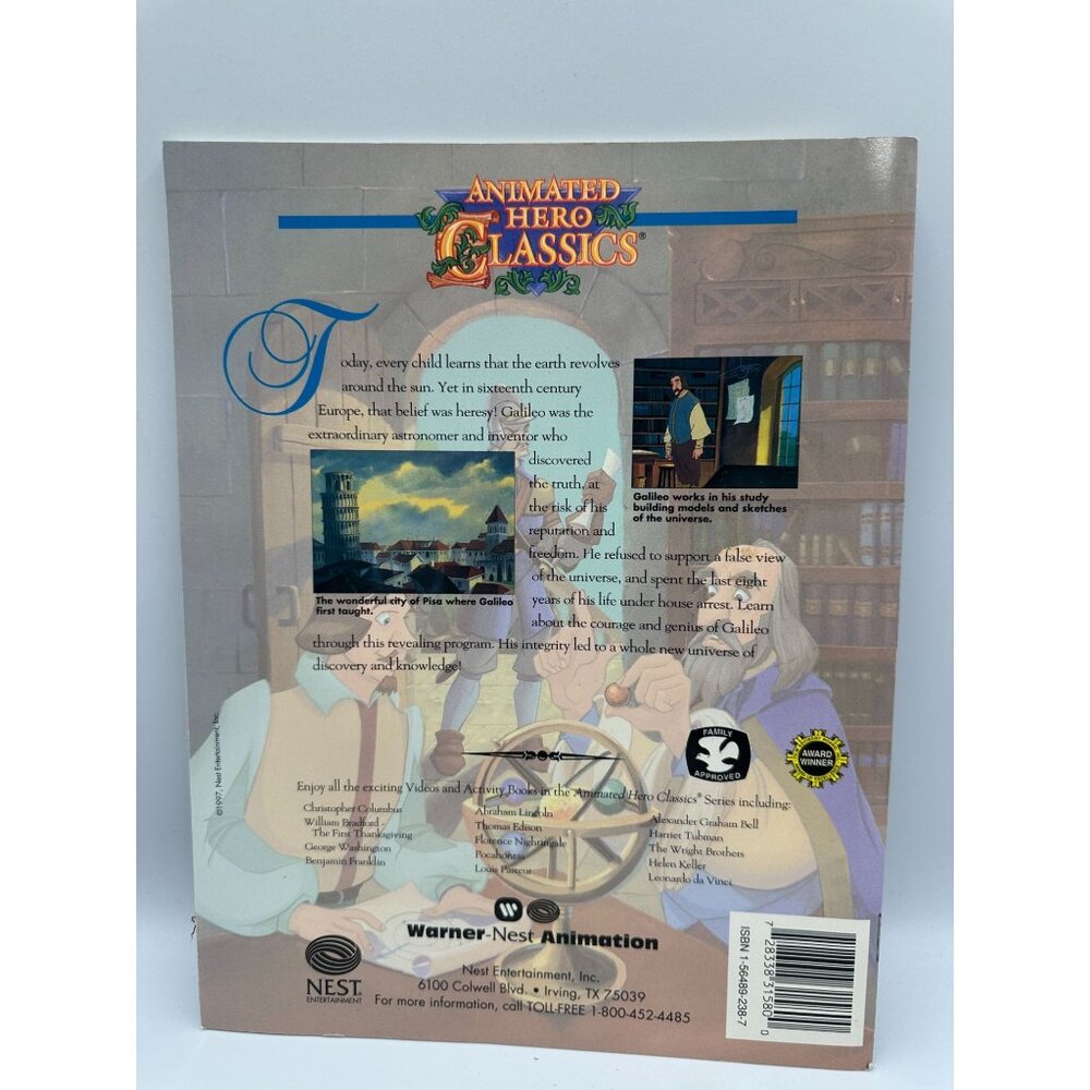 Galileo Animated Hero Classics Activity Book Total Learning Resource 1997 Nest - Picture 2 of 8
